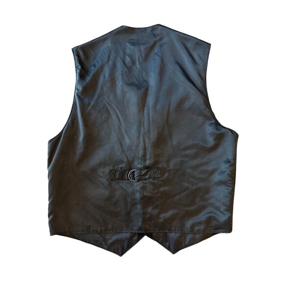 Vintage Europe Craft Mens Western Suede Leather Button Front BIker Vest Large - Picture 2 of 7